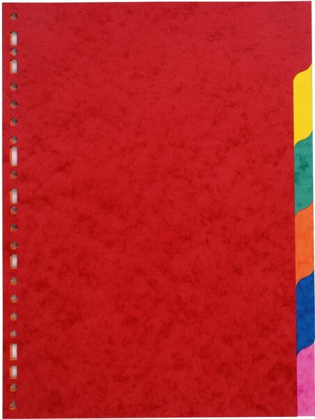 Jeu de 6 intercalaires format A4 Carte Lustrée COUTAL