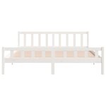 vidaXL Cadre de lit sans matelas blanc bois massif 160x200 cm