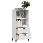 vidaXL Bibliothèque VIKEN blanc 60x35x123 cm bois d'ingénierie