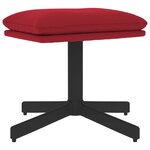 vidaXL Repose-pied Rouge bordeaux 60x60x36 cm Velours