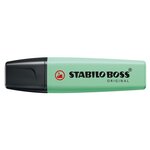 Surligneur BOSS ORIGINAL Pastel Pointe Biseautée 2 - 5 mm Vert pastel x 6 STABILO