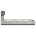 vidaXL Cadre de lit sans matelas gris béton 120x190 cm