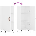 vidaXL Buffet blanc 34 5x34x90 cm bois d'ingénierie