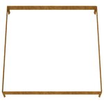 vidaXL Lit surélevé de jardin 100x100x18 5 cm acier corten