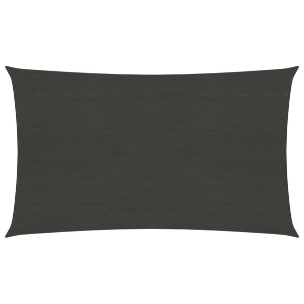 vidaXL Voile d'ombrage 160 g/m² Anthracite 2 5x5 m PEHD