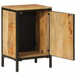 vidaXL Armoire de salle de bain 40x30x60cm bois massif manguier et fer