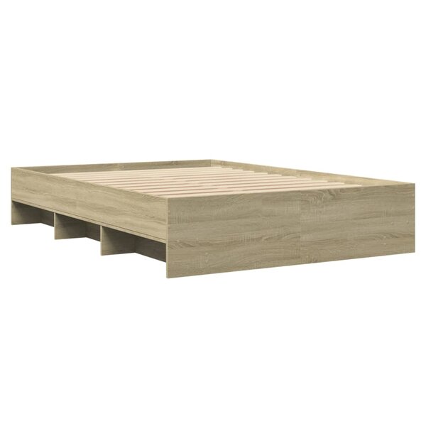 vidaXL Cadre de lit sans matelas chêne sonoma 120x200 cm