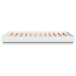 vidaXL Cadre de lit Blanc 120x190 cm bois d'ingénierie