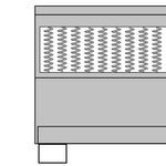 vidaXL Sommier à lattes de lit Gris foncé Tissu 200x200 cm