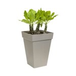 Loft Urban Bac à fleurs Carré Haut 37 - Noir Ø 37 x 51 cm