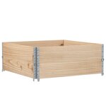 vidaXL Jardinière 100x100 cm bois de pin massif