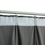 vidaXL Rideaux occultants et crochet 2Pièces Velours Anthracite 140x245cm