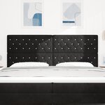 vidaXL Tête de Lit LED Noire 100 cm en Velours