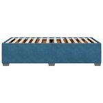 vidaXL Cadre de lit sans matelas bleu 90x200 cm velours