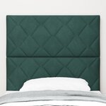 Tête de lit Design Blocs en Diamant Vert Foncé 100 cm Velours vidaXL