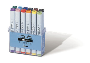 Set 12 marqueurs Manga Copic Marker Couleurs vives