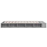 vidaXL Cadre de lit sonoma gris 90x190 cm bois d'ingénierie