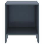 vidaXL Table de chevet Gris clair 35x30x40 cm Bois de pin massif