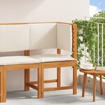 Fauteuil de jardin d'angle vidaXL avec coussins en bois d'acacia solide