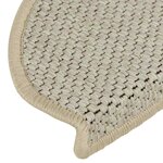 vidaXL Tapis d'escalier autocollants aspect sisal 15 Pièces 65x21x4 cm
