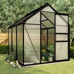 vidaXL Serre avec cadre de base Anthracite Aluminium 3 61 m²