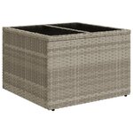 vidaXL Salon de jardin 5 Pièces avec coussins gris clair résine tressée