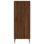 vidaXL Buffet Chêne marron 34 5x34x90 cm Bois d'ingénierie