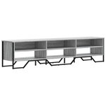 vidaXL Meuble TV sonoma gris 180x34x41 cm bois d'ingénierie