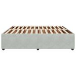 vidaXL Cadre de lit sans matelas gris clair 180x200 cm velours