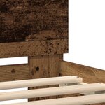vidaXL Cadre de Lit en Bois d'Ingénierie Bois vieilli 120 x 190 cm Durable
