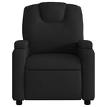 vidaXL Fauteuil de massage inclinable électrique Noir Tissu