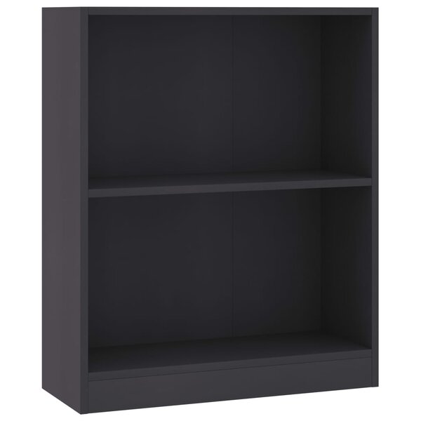 vidaXL Bibliothèque Gris 60x24x74 5 cm Bois d'ingénierie