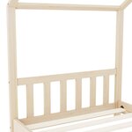 vidaXL Cadre de lit d'enfant Bois de pin massif 90 x 200 cm