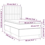 vidaXL Sommier à lattes de lit avec matelas Rose 90x190 cm Velours