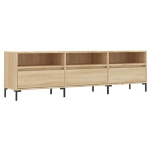 vidaXL Meuble TV chêne sonoma 150x30x44 5 cm bois d'ingénierie