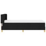 Lit à ressorts vidaXL noir 90x190 cm avec matelas