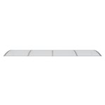 vidaXL Auvent de porte Gris 350x100 cm Polycarbonate
