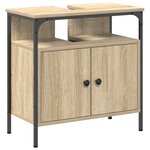 vidaXL Ensemble de meubles de salle de bain en chêne Sonoma en bois d'ingénierie
