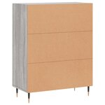 vidaXL Buffet sonoma gris 69 5x34x90 cm bois d'ingénierie