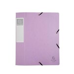 Boite De Classement Cartobox Livrée À Plat Dos 60mm Carte Lustrée Aquarel - A4 - Couleurs Assorties - X 10 - Exacompta