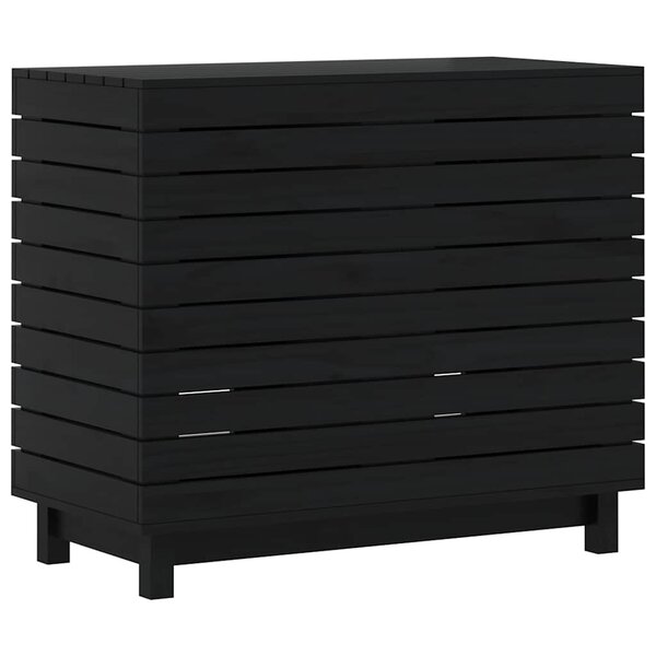 vidaXL Panier à linge 88 5x44x76 cm bois massif de pin