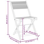vidaXL Ensemble de bistro 3 Pièces beige polypropylène et bois massif