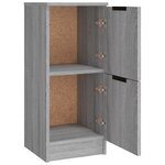 vidaXL Buffets 3 Pièces Sonoma gris Bois d'ingénierie