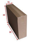 Lot de 5 boîtes carton (n°68a) format 600x150x440 mm