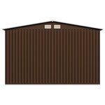 vidaXL Abri de stockage pour jardin Marron 257x205x178 cm Acier