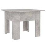 vidaXL Table basse Gris béton 55x55x42 cm Aggloméré