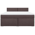 vidaXL Sommier à lattes de lit avec matelas Marron foncé 180x200 cm