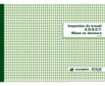 Piqûre 24x32cm Inspection du travail C.H.S.C.T. et mises en demeure 16 pages EXACOMPTA