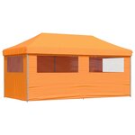 vidaXL Tente de réception pliable escamotable avec 4 parois latérales