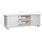 vidaXL Meuble TV 115x29x40 cm Bois de pin massif